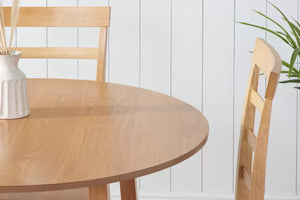 Pickworth Round Dining Table With 2 Upton Chairs - Bickfords