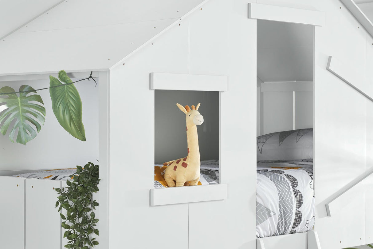 Safari - Themed Kids Wooden Bunk Bed - Bickfords