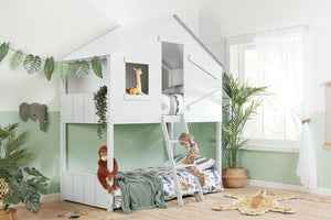 Safari - Themed Kids Wooden Bunk Bed - Bickfords