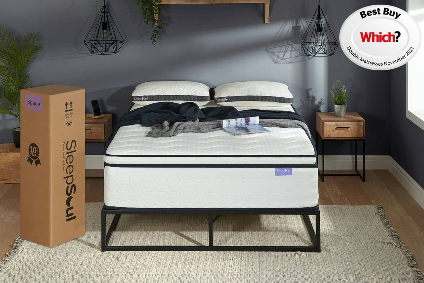 SleepSoul - Space 2000 - Pocket Sprung Memory Foam Mattress - Bickfords