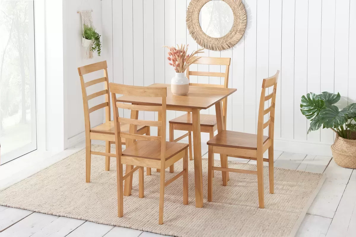 Stonesby Square Dining Table With 4 Upton Chairs