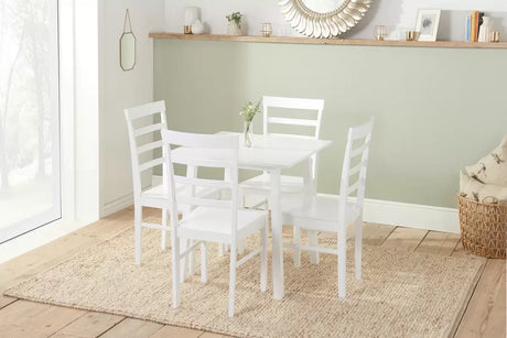 Stonesby Square Dining Table With 4 Upton Chairs - Bickfords