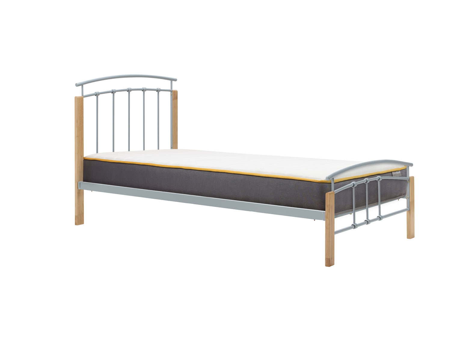 Tetras - Silver Metal Bed Frame - Bickfords