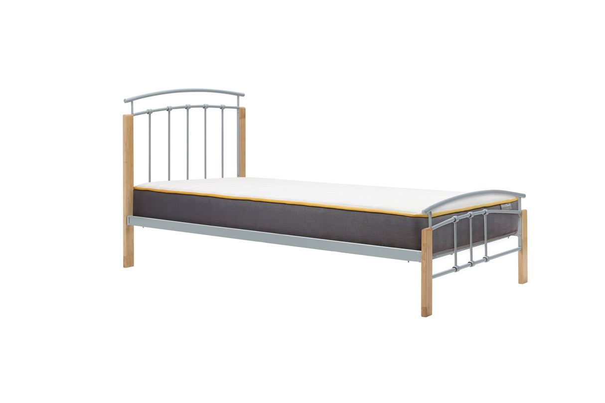 Tetras - Silver Metal Bed Frame - Bickfords