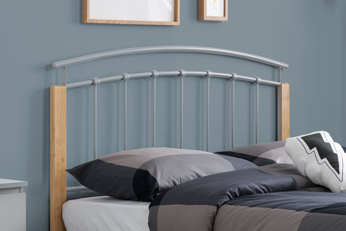 Tetras - Silver Metal Bed Frame - Bickfords