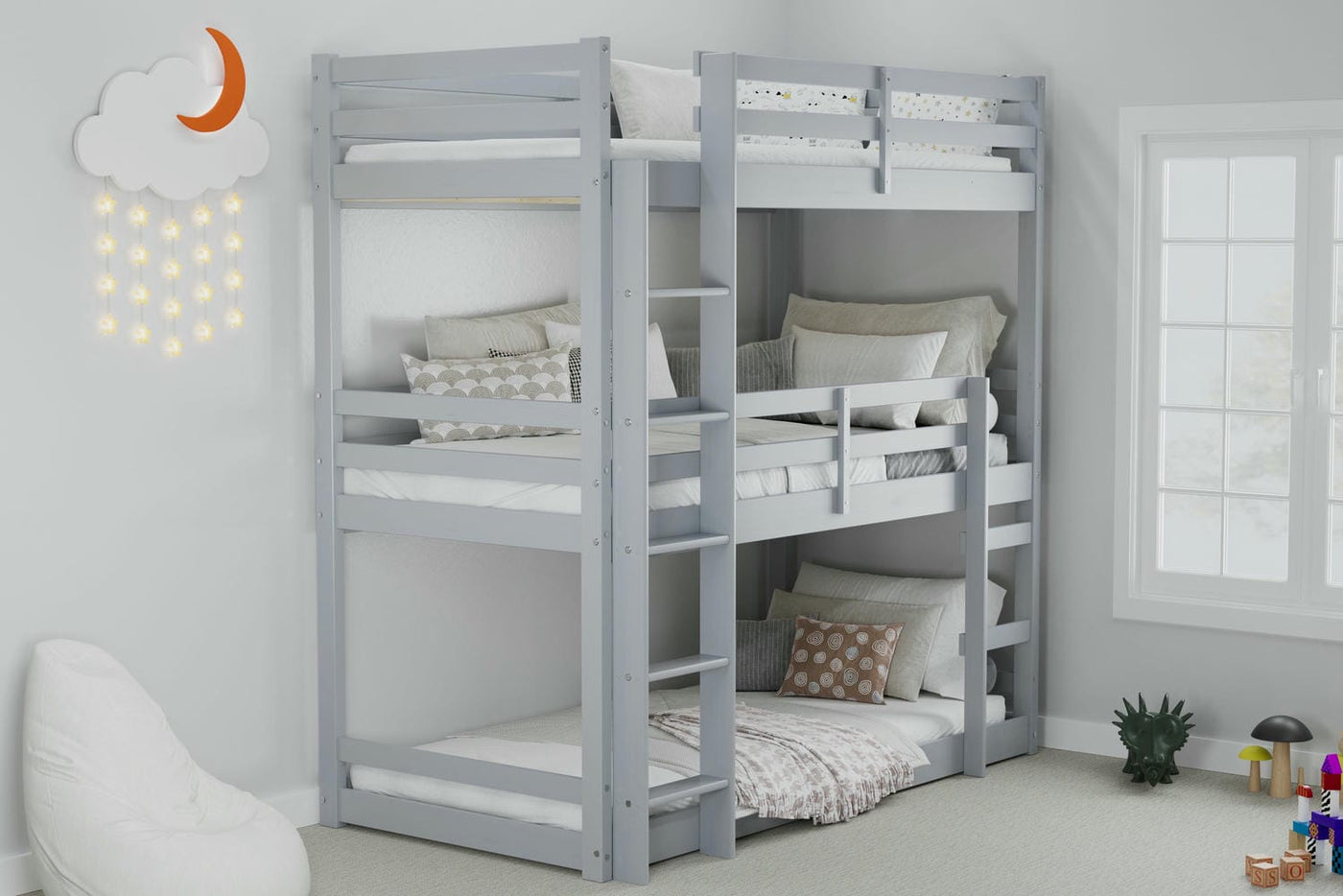 Tressa - Kids Triple Bunk Bed Frame - Bickfords