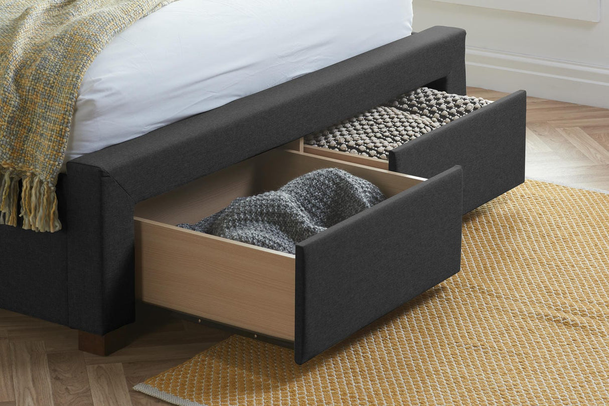 Valentino - Upholstered Fabric Storage Bed - Bickfords