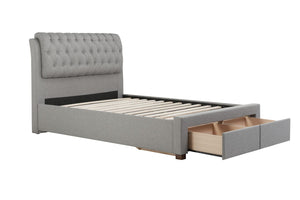 Valentino - Upholstered Fabric Storage Bed - Bickfords