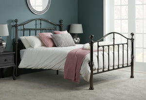 Victoria - Classic Nickel Metal Bed Frame - Bickfords