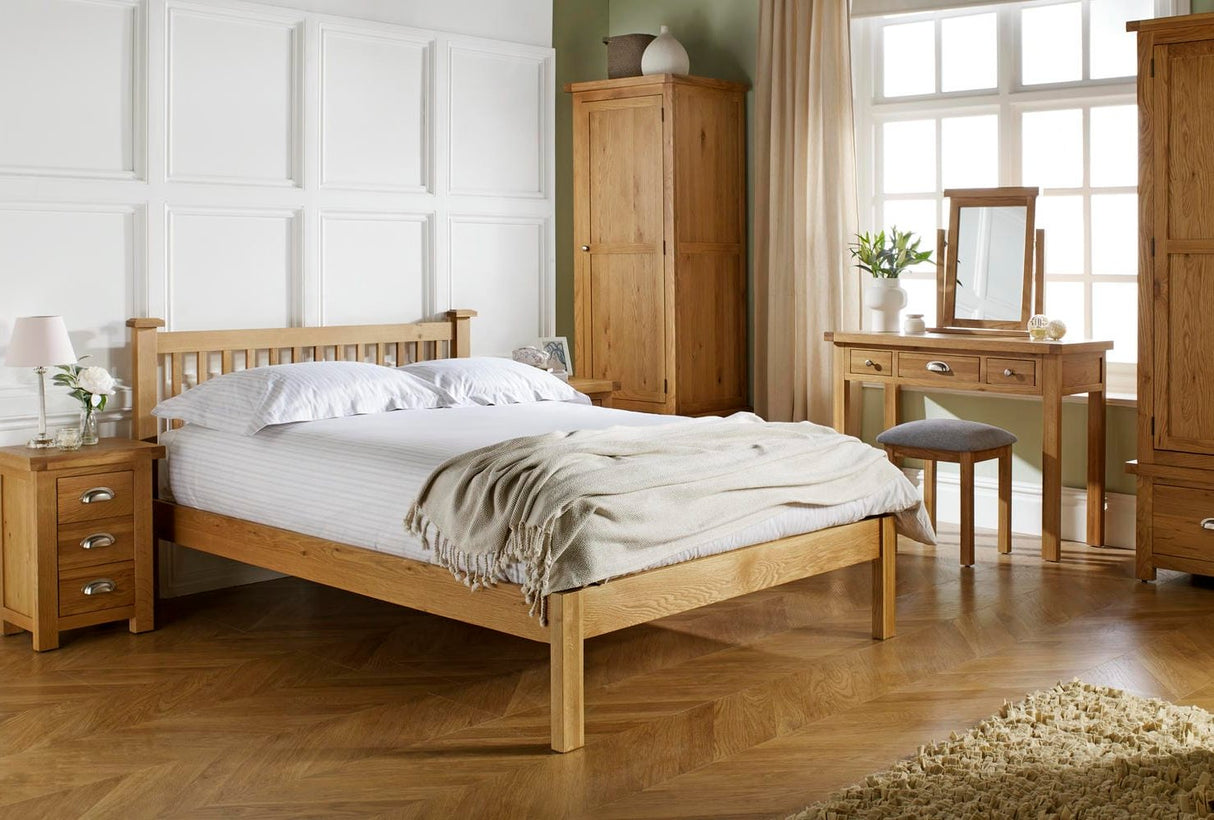 Woburn - Classic Oak Wooden Bed Frame - Bickfords