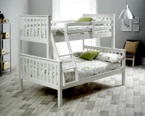 Carra -  Solid Pine Wooden Triple Sleeper Bed - Bickfords