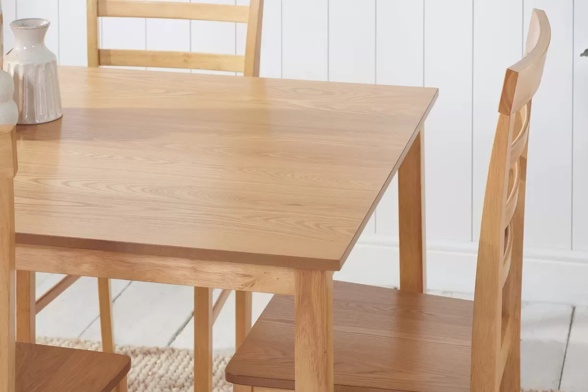 Stonesby Square Dining Table With 4 Upton Chairs - Bickfords